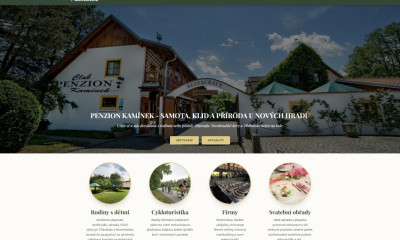 Spustili jsme nový web Penzionu Kamínek