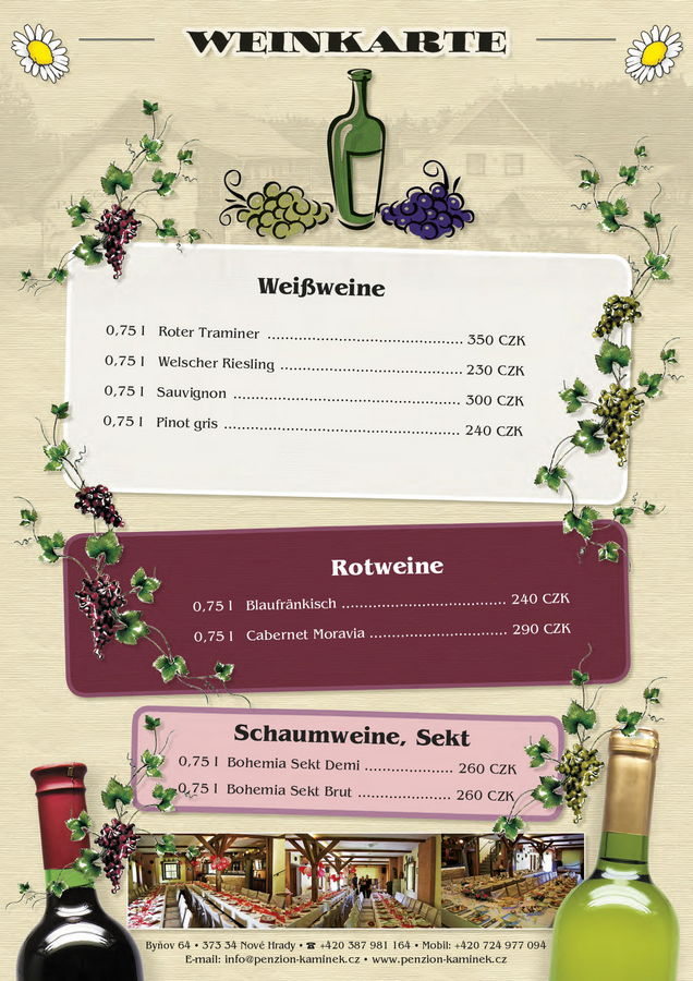 Weinkarte